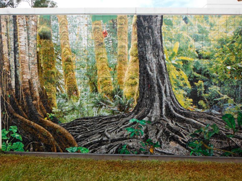 Outdoor Tile Mural Embassy In Brazil 