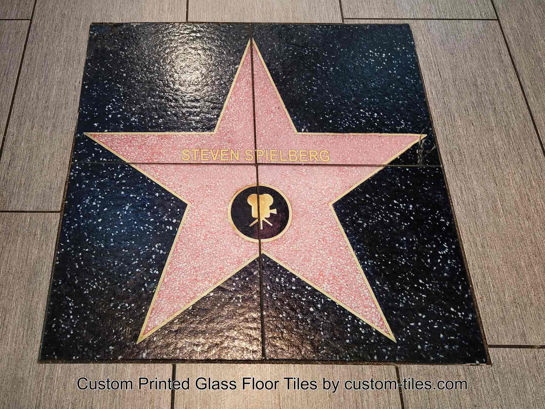 Custom Printed Glass Floor Tiles