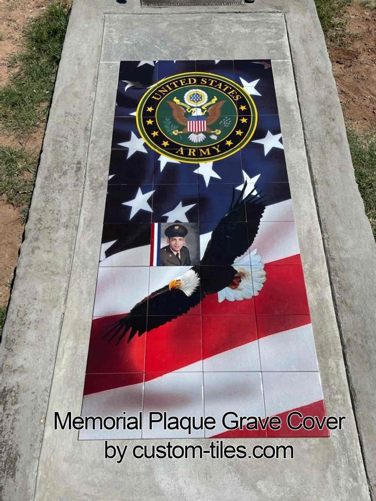 Memorial Plaque Custom Grave Cover