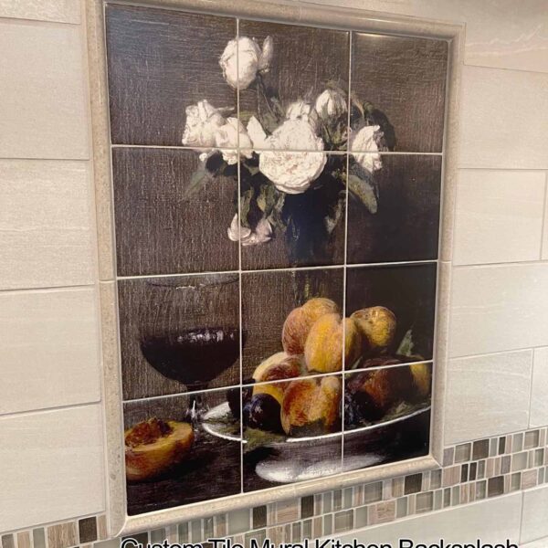 Custom Printed Art on Tile Installation
