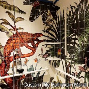 Custom Tile Bathroom Mural