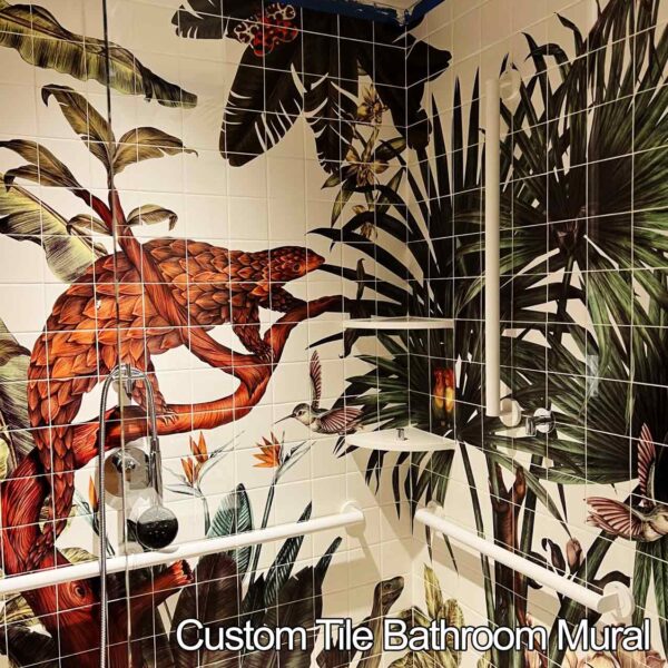 Custom Tile Bathroom Mural