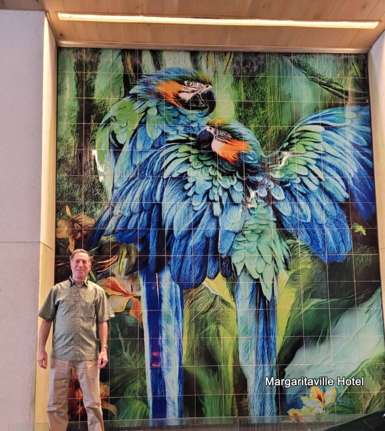 Tile Mural outside Margaritaville Hotel, Nashville