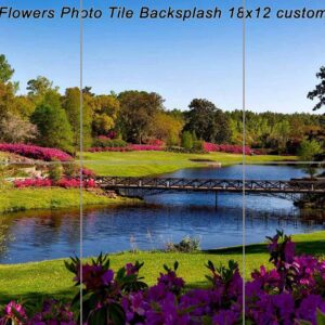 Stream-&-Flowers-Photo-Tile-Backsplash-18x12-custom-tiles.com