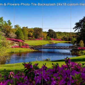 Stream-&-Flowers-Photo-Tile-Backsplash-24x18-custom-tiles.com