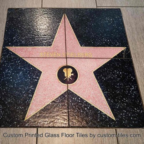 Custom Printed Glass Floor Tiles