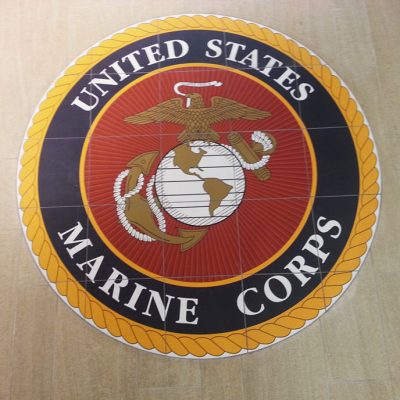 Marine Corps Custom Floor Tile Medallion