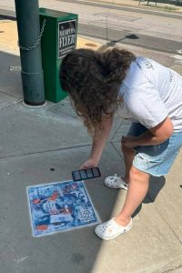 QR Code Outdoor Pavement Tile